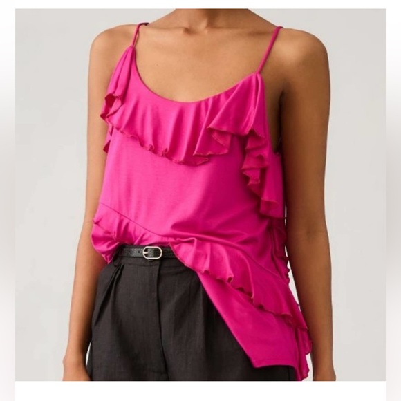 Anthropologie asymmetrical cami, never worn, XL - Picture 2 of 8